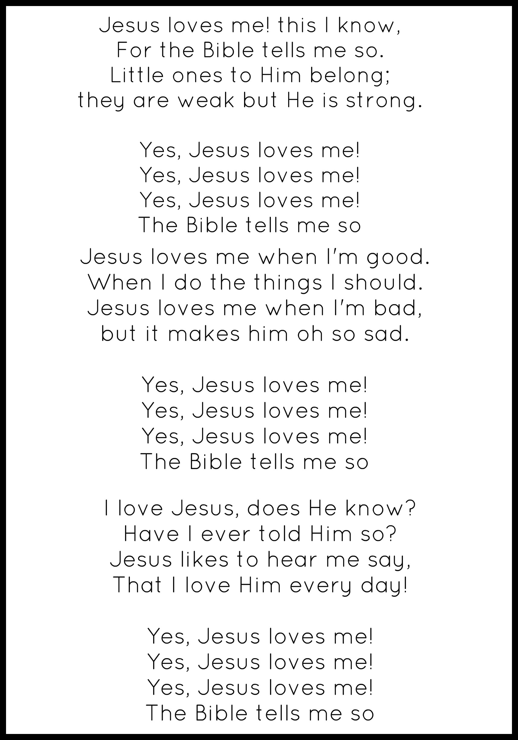 Jesus Loves Me Lyrics
